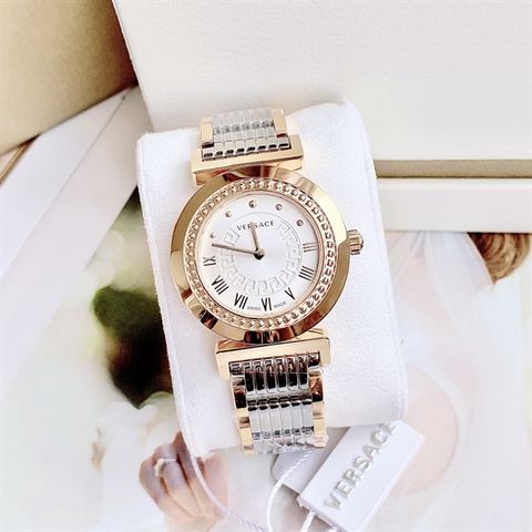 Đồng hồ nữ Versace Vanity rose gold ion plated stainless steel watch 35mm P5Q80D499 S089