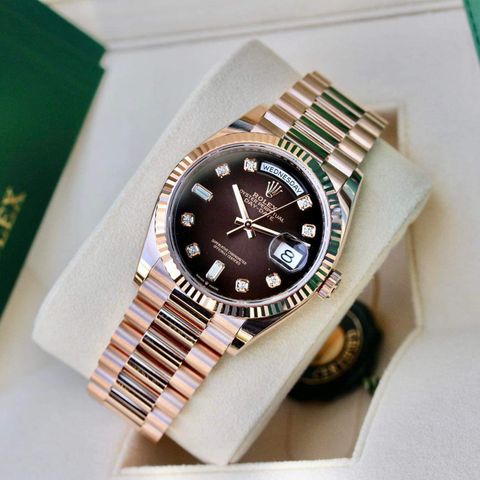 Rolex Day Date 36 128235 Ombre Chocolate