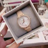 Đồng hồ Michael Kors Cinthia Rose Gold-Tone & Nude Leather Ladies watch MK2713