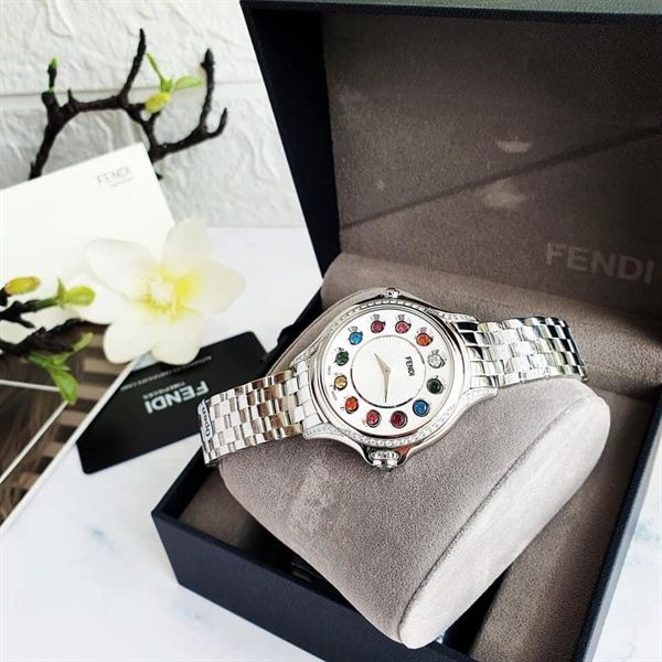 Đồng hồ Fendi Crazy Carats Diamond Silver Dial Ladies Watch