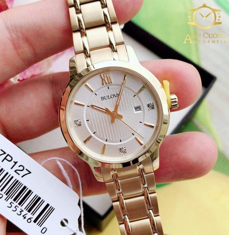 Đồng hồ Bulova Dress Crystal Silver Dial Ladies Watch 97P127