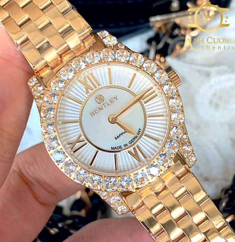 Đồng hồ Bentley quartz Ladies watch BL1815-101BKII DLK Gold