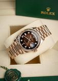 Rolex Day Date 36 128235 Ombre Chocolate