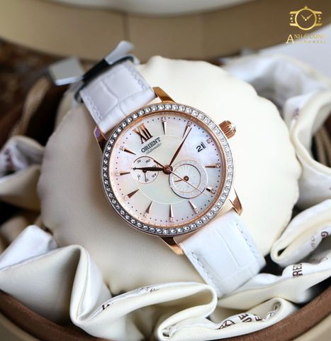 Đồng Hồ Orient Automatic Classic Mother Of Pearl Swarovski Elegant Ladies watch RA-AK0004A10B