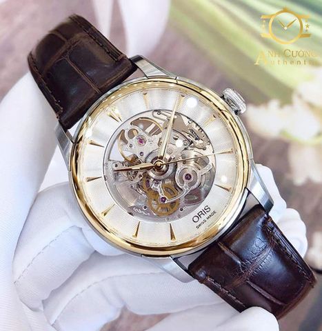 Đồng hồ Oris Artelier Skeleton 01 734 7670 4351-07 1 21 73FC