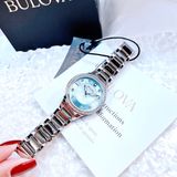 Đồng hồ Bulova Women's 96L288 Crystal Accented Stainless Steel Watch with Blue MOP Dial