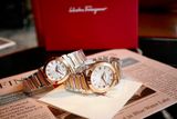 Đồng hồ Salvatore Ferragamo Vega Silver Dial Ladies Rose Gold Tone Watch FI5030013