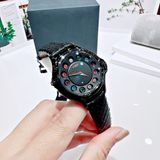Đồng hồ nữ Fendi Crazy Carats Full Black Viền Đính Kim Cương F110021011C0T05 33mm