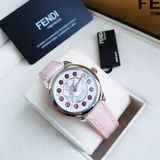 Đồng hồ nữ Fendi IShine Topaz Pink Leather 38 mm Watch F132034571T01