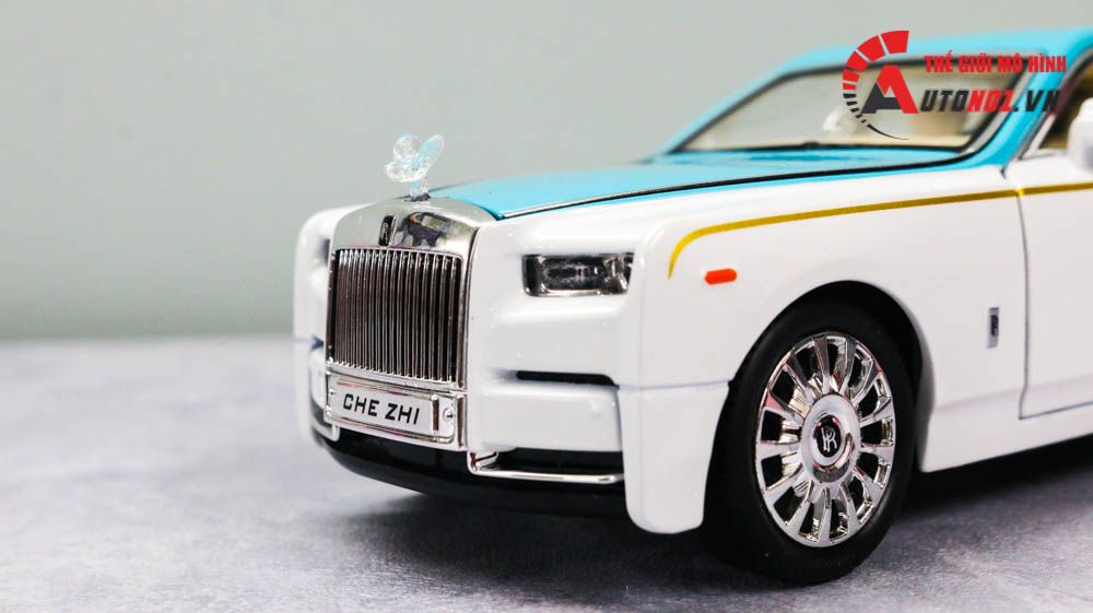  Mô hình xe Rolls Royce Phantom Trần Xe Bầu Trời Sao full open 1:24 Chezhi OT408 