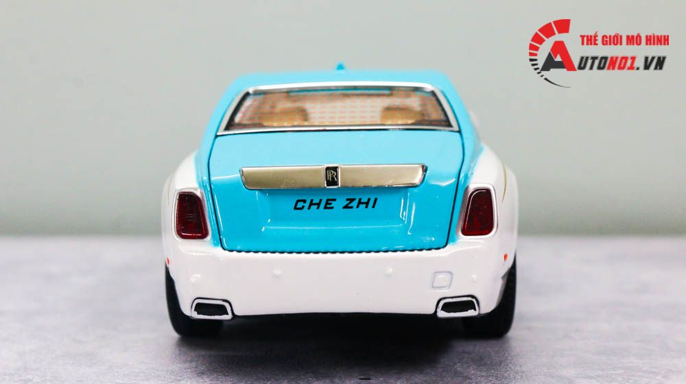 Mô hình xe Rolls Royce Phantom trần xe bầu trời sao tỉ lệ 1:24 Chezhi 7320