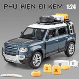  Mô hình xe ô tô Land rover Defender full open có phụ kiện đi kèm - có đèn có âm thanh tỉ lệ 1:24 Chezhi OT440 