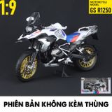  Mô hình moto BMW R 1250 GS ADV tỉ lệ 1:9 Huayi Alloy MT069 