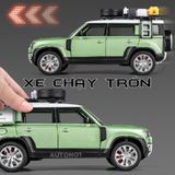  Mô hình xe ô tô Land rover Defender full open có phụ kiện đi kèm - có đèn có âm thanh tỉ lệ 1:24 Chezhi OT440 