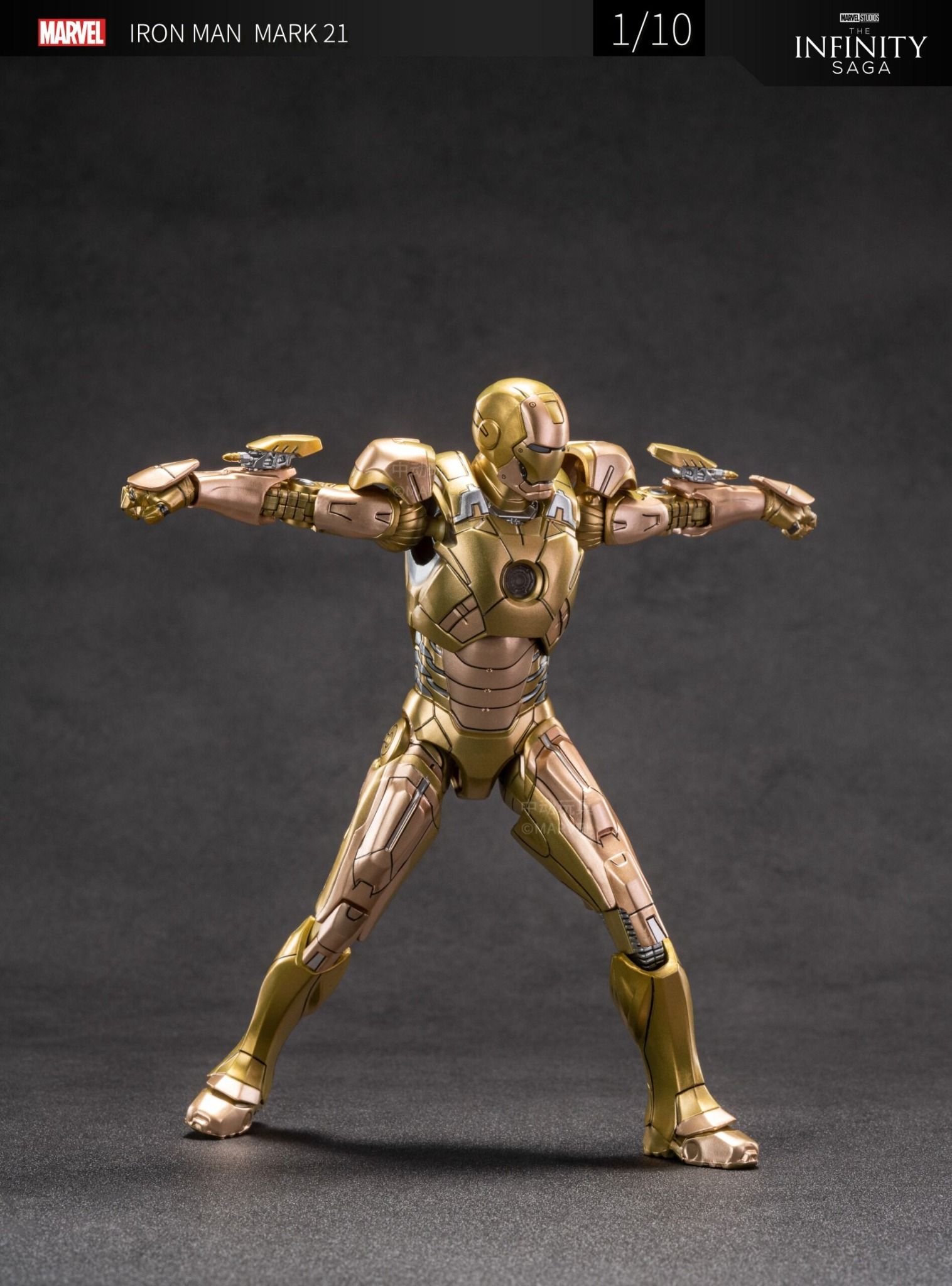 Mô hình nhân vật Marvel Iron man người sắt Mark 21 MK21 SHF Iron man 3 tỉ lệ 1:10 18CM ZD Toys FG262