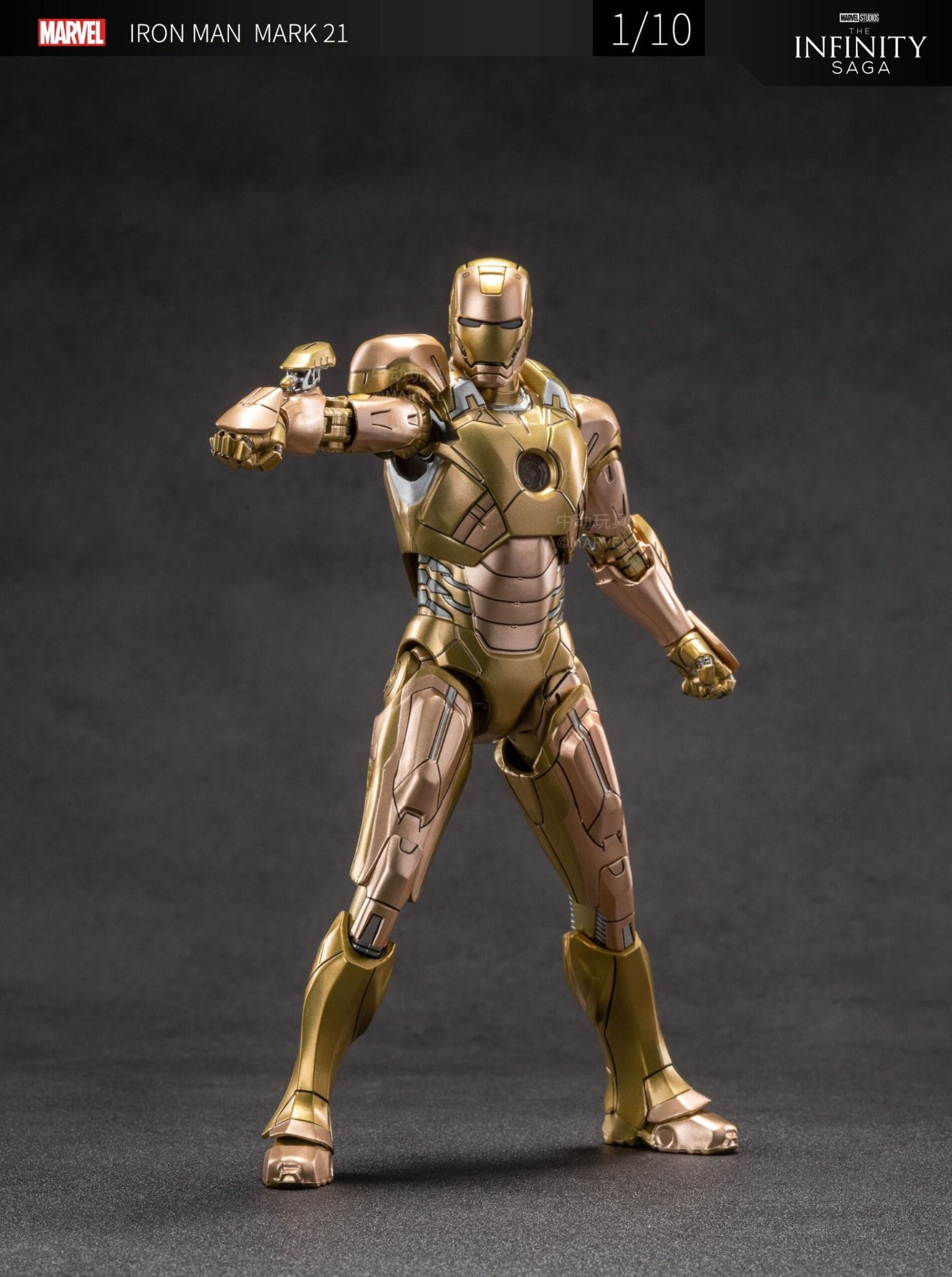 Mô hình nhân vật Marvel Iron man người sắt Mark 21 MK21 SHF Iron man 3 tỉ lệ 1:10 18CM ZD Toys FG262