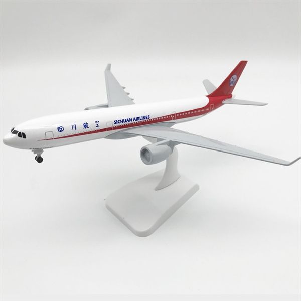 Mô hình máy bay Hãng Hàng Không Tứ Xuyên Airbus Sichuan A330 có bánh xe 20cm MB20073