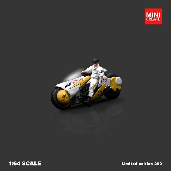 Mô hình xe và nhân vật figure Akira locomotive set with lightning tỉ lệ 1:64 MINI Create MC001