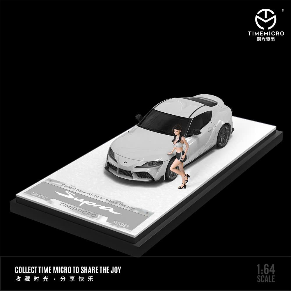 Mô hình xe Toyota A90 solid color simulation Limited Edition 999pcs tỉ lệ 1:64 Time micro TM647402
