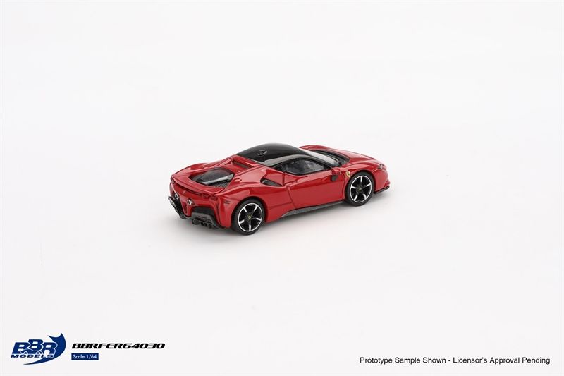 Mô hình xe Ferrari SF90 Rosso Corsa tỉ lệ 1:64 BBR model BBRFER64030