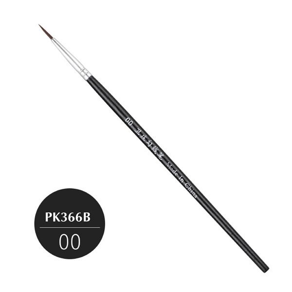 Cọ đầu nhọn vẽ line, chuyên dụng vẽ màu nước, sơn mô hình,gốc Enamel, Acrylic, custom BLACK