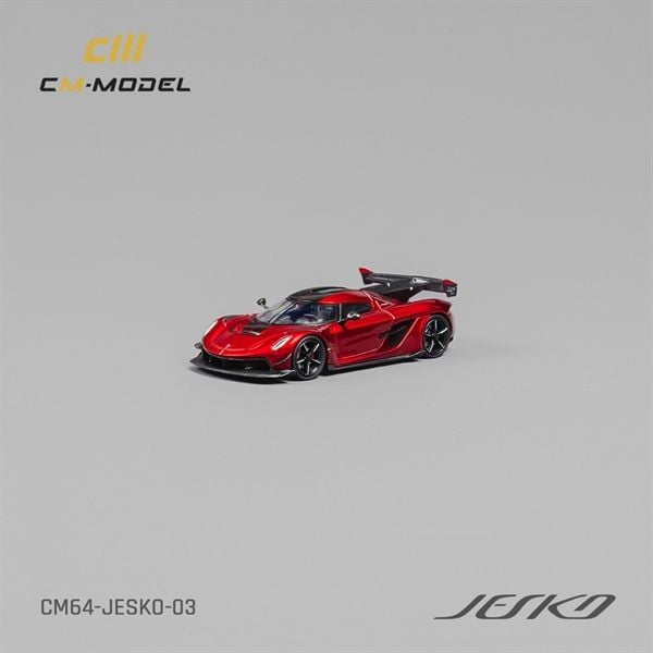 Mô hình xe Koenigsegg Jesko có bánh thay thế - hộp mica tỉ lệ 1:64 CM model CM64-JESKO-03