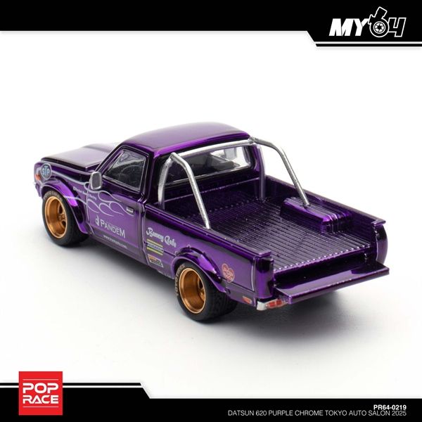 Mô hình xe Pandem Datsun 620 TOKYO AUTO SALON 2025 Exclusive Edition tỉ lệ 1:64 Poprace PR640219