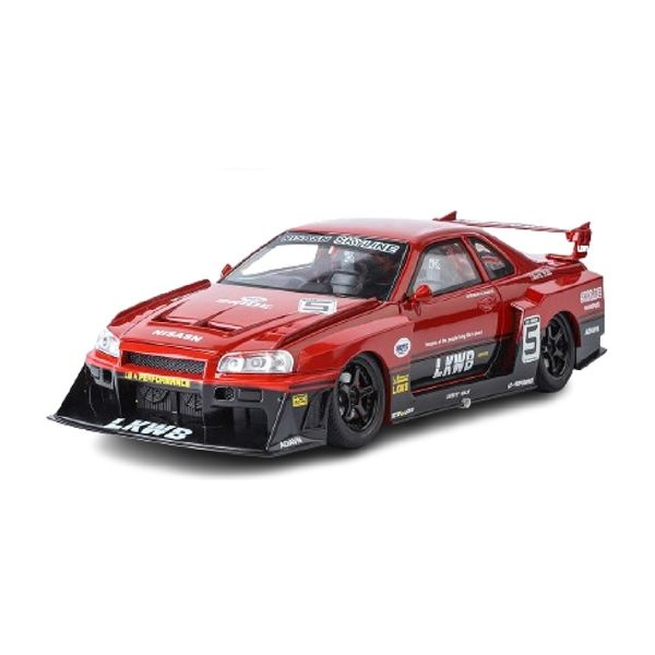 Mô hình xe Nissan S15 Skyline GTR LBWK full open - đánh lái - có đèn - âm thanh tỉ lệ 1:24 Jinlifang OT532