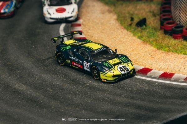 Mô hình xe Ferrari 488 GT3 Gulf 12 Hours 2019 tỉ lệ 1:64 Tarmac Works T64-072-19GUF46
