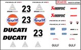  Decal nước độ Ducati Panigale V4S - Gulf V2 tỉ lệ 1:12 Autono1 DC603e 