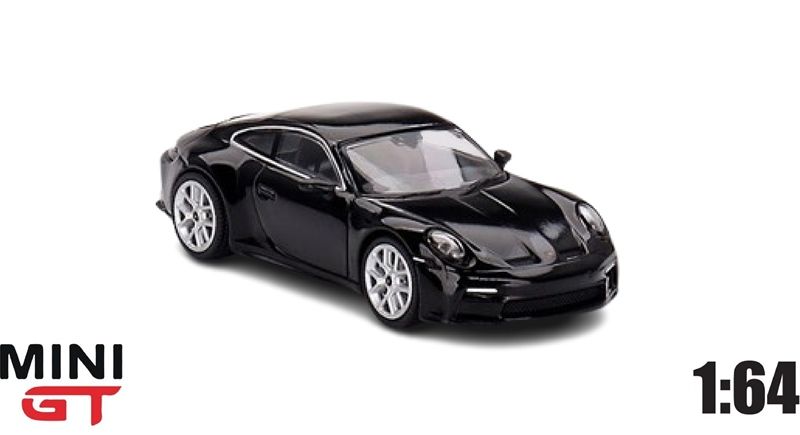 Mô hình xe ô tô Porsche 911 (992) Gt3 touring black tỉ lệ 1:64 MiniGT