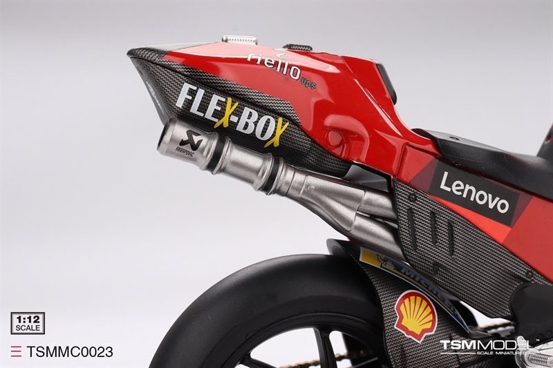 Mô hình xe mô tô cao cấp Ducati Desmosedici GP22 #63 Ducati Lenovo Team Moto GP 2022 GRAN PREMIO D'ITALIA tỉ lệ 1:12 TSMMC0023