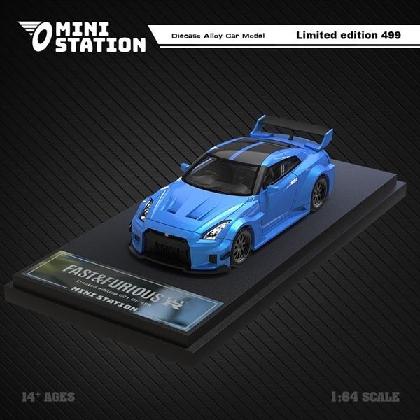 Mô hình xe ô tô Nissan GT R35 3.0 Fast & Furious 6 Brian's Limited 499 pcs tỉ lệ 1:64 Mini Station