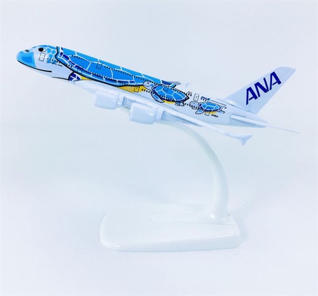 Mô hình máy bay ANA Blue Turtle Kai A380 có đế 16cm MB16210