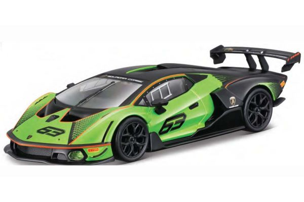 Mô hình xe Lamborghini Essenza SCV12 có bản quyền chính hãng, đánh lái được, mở được 2 cửa tỉ lệ 1:24 BBurago OT24006