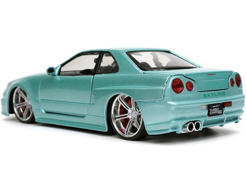 Mô hình xe Fast & Furious Brian's Nissan Skyline GT-R (R34) tỉ lệ 1:24 Jada Toys 54030