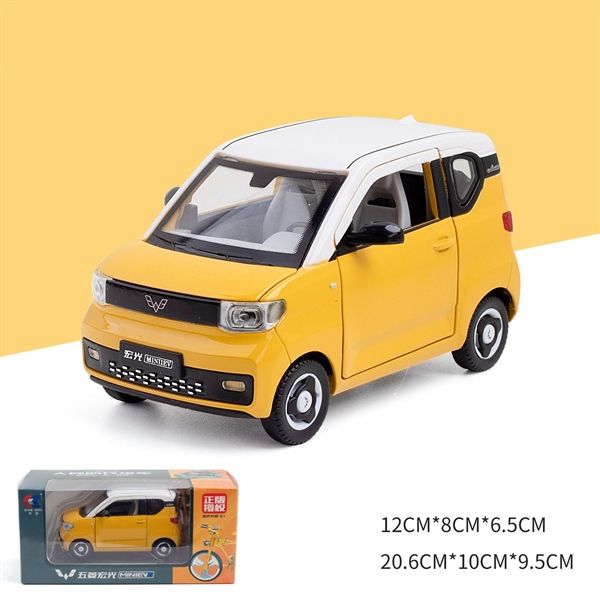 Mô hình xe Wuling Hongguang Mini EV full open - kèm phụ kiện tỉ lệ 1:24 Chezhi OT582