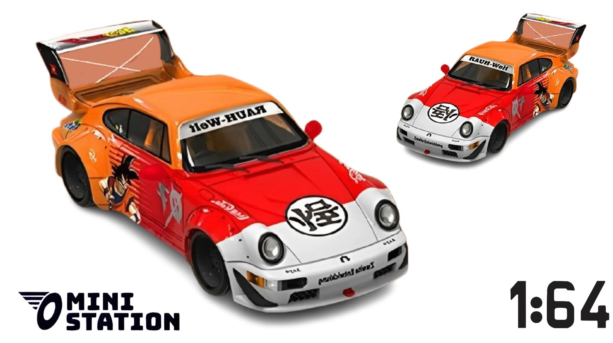 Mô hình xe Porsche Rauh Welt RWB964 custom Dragon ball