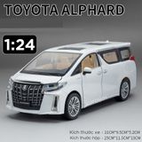  Mô hình xe Toyota Alphard 2022 full open - full kính - đánh lái được tỉ lệ 1:24 Metal Model OT441 