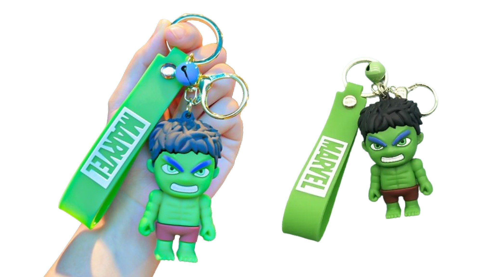 Móc khóa nhựa dẻo - silicon siêu anh hùng Marvel Hulk khổng lồ xanh Avengers MK009