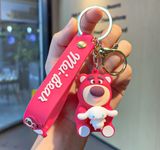  Móc khóa nhựa dẻo - silicon gấu dâu Lotso Mei-bear MK012 