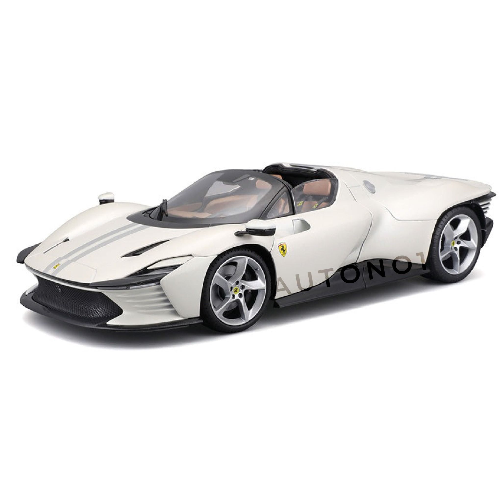 Mô hình xe Ferrari Daytona SP3 Signature white full open - hộp xốp tỉ lệ 1:18 Bburago 18-16912 WT OT18009