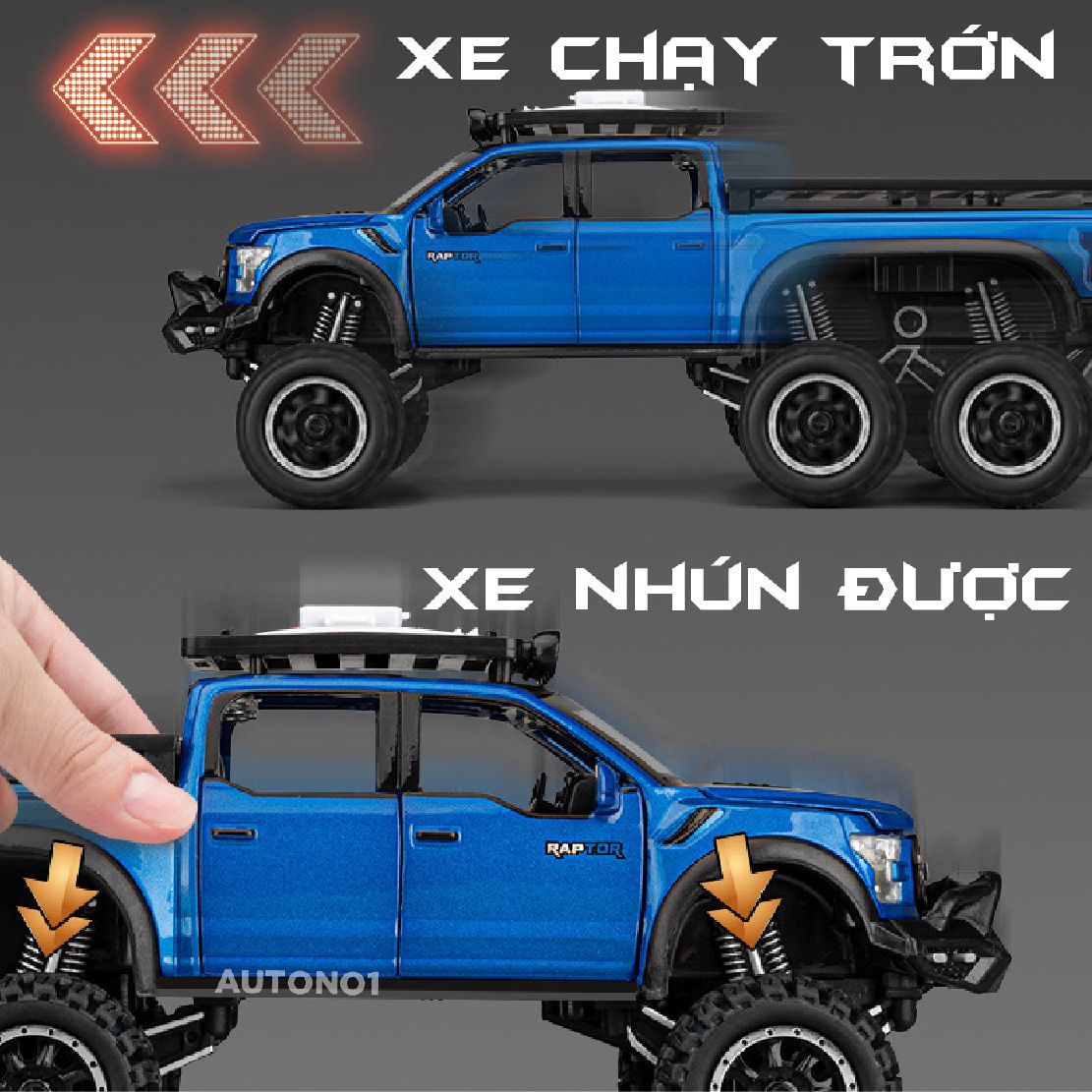 Mô hình xe Ford Beast Raptor F150 Offroad Camping tỉ lệ 1:32 Chezhi OT462