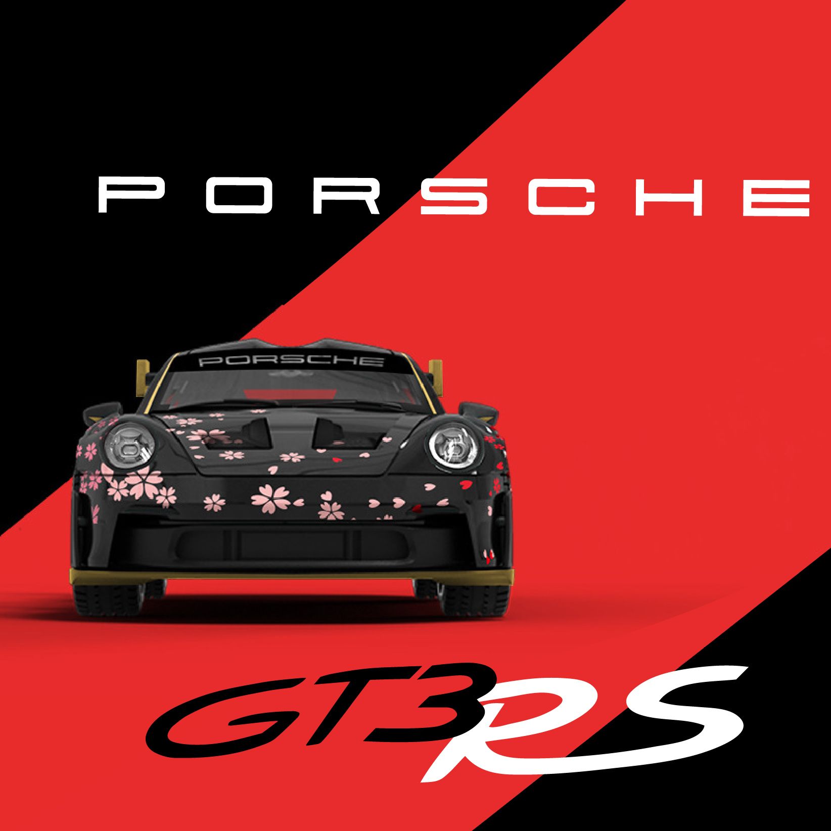 Xe mô hình Porsche 911 GT3 RS SAKURA tỉ lệ 1:64 Time micro TM644627-1