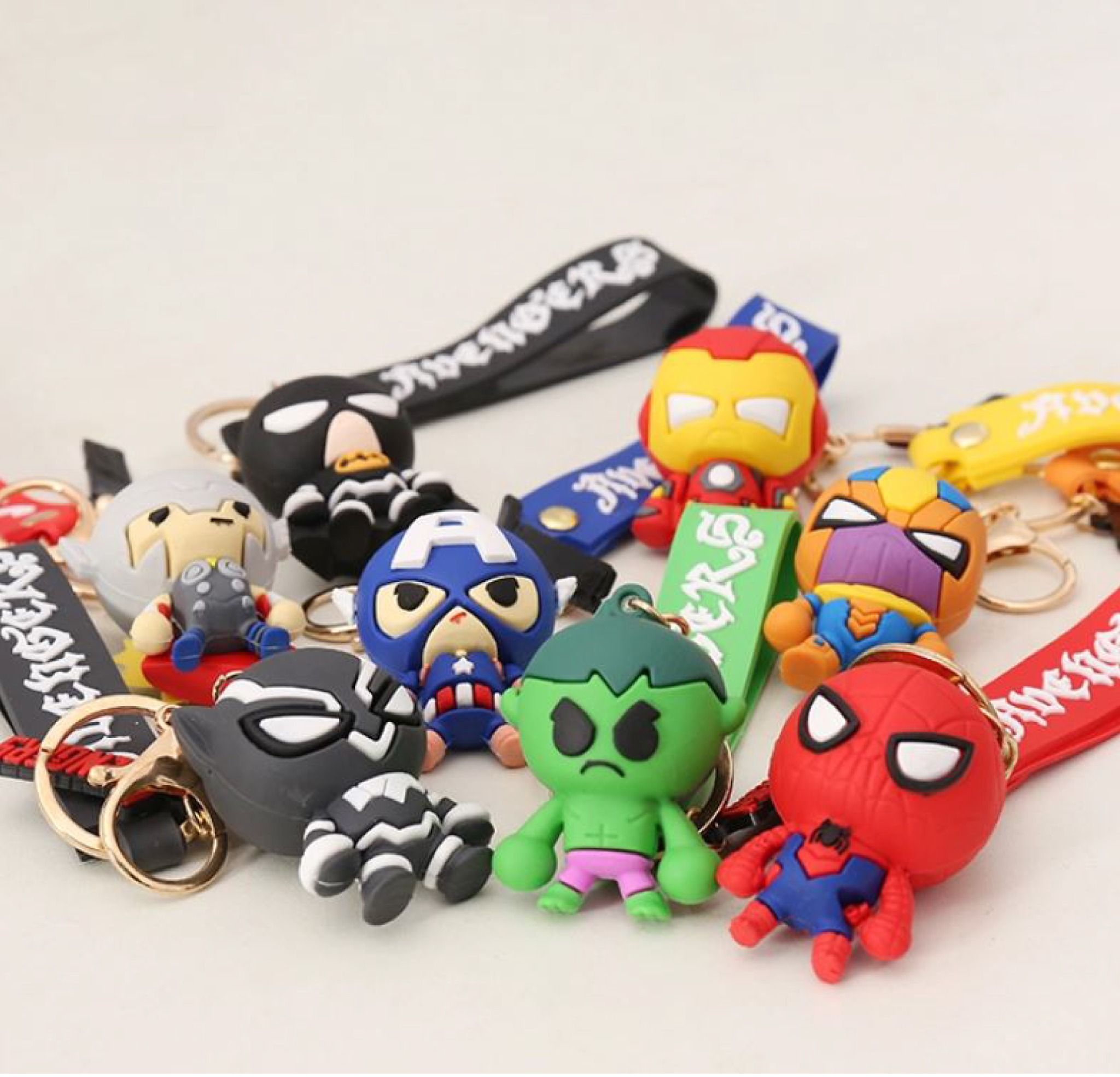 Móc khóa nhựa dẻo - silicon siêu anh hùng Marvel Thần sấm Thor Avengers MK008