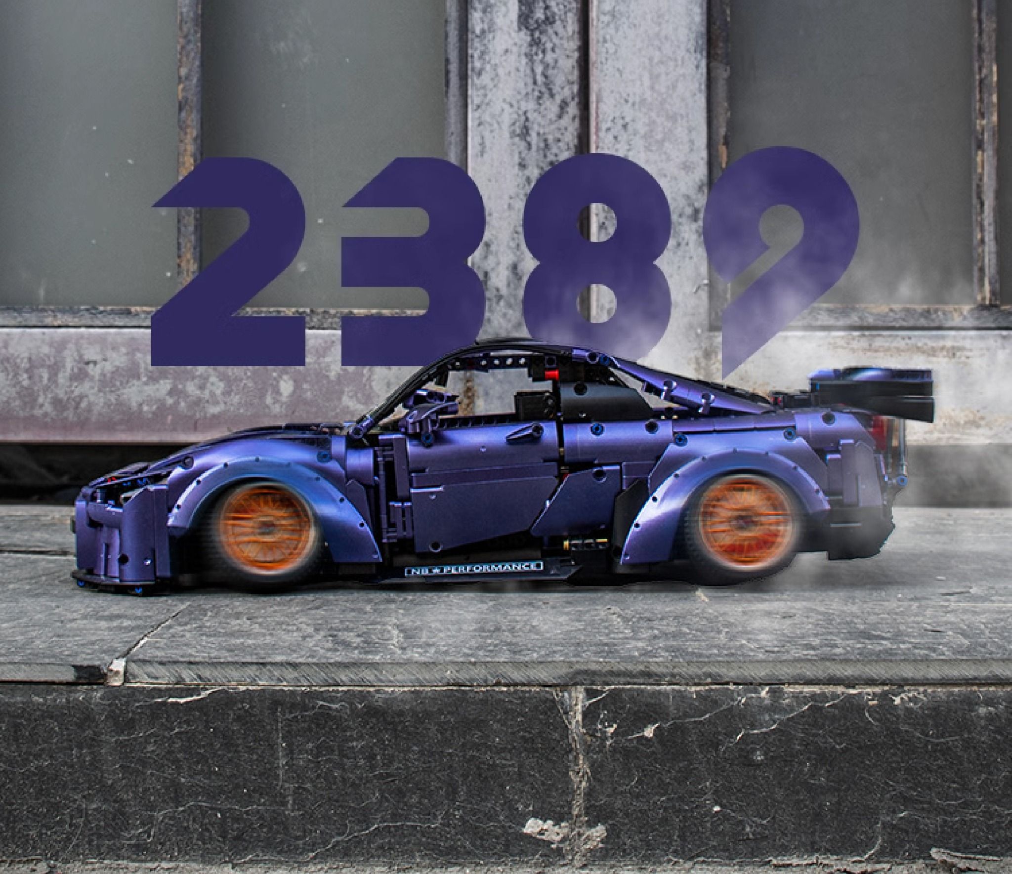 Mô hình xe ô tô lắp ghép Nissan GTR R35 JDM body kit 2382 pcs tỉ lệ 1:10 LG022