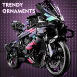  Mô hình xe mô tô lắp ghép BMW M1000RR CyberPunk Technic 1920 pcs tỉ lệ 1:5 LG027 