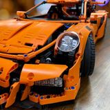  Mô hình xe ô tô lắp ghép Porsche 911 Gt3 RS Orange 2758 pcs tỉ lệ 1:8 LG024 