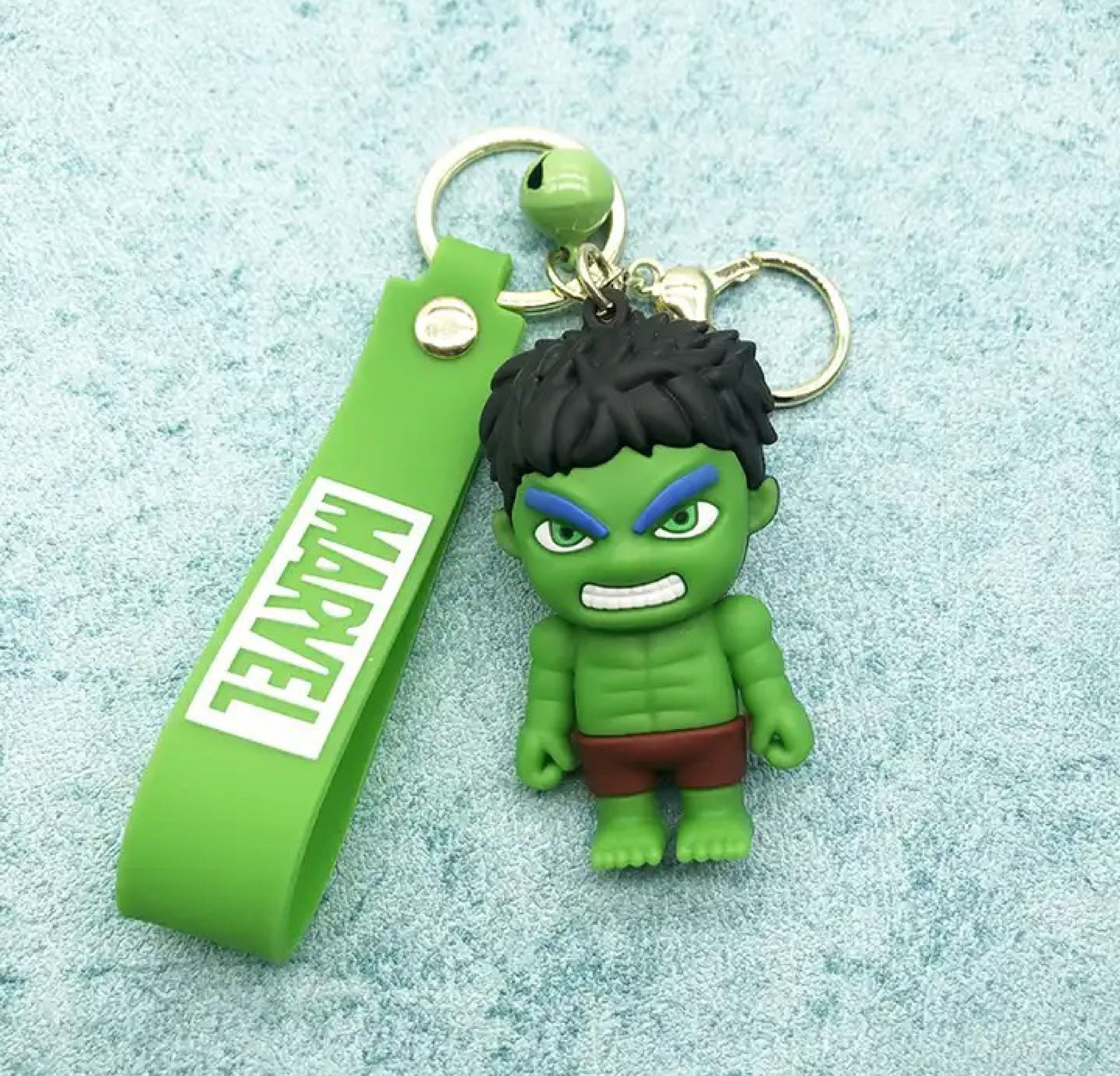 Móc khóa nhựa dẻo - silicon siêu anh hùng Marvel Hulk khổng lồ xanh Avengers MK009