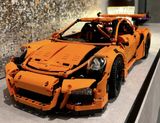  Mô hình xe ô tô lắp ghép Porsche 911 Gt3 RS Orange 2758 pcs tỉ lệ 1:8 LG024 